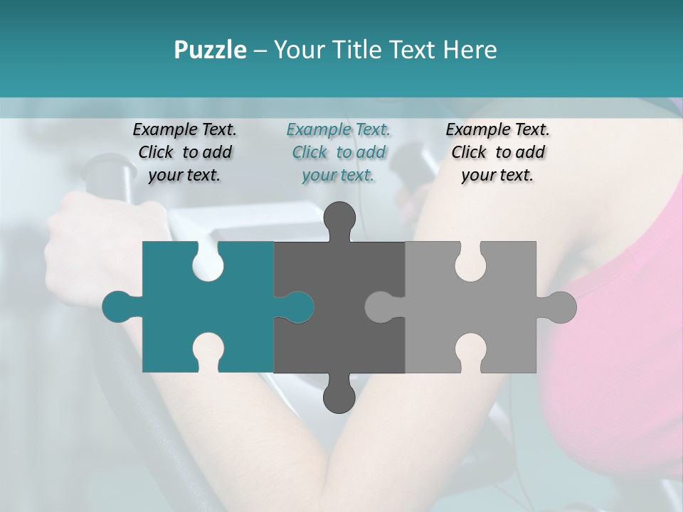 Caucasian Training Sport PowerPoint Template