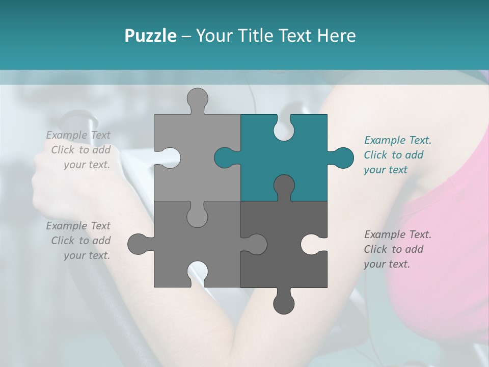 Caucasian Training Sport PowerPoint Template