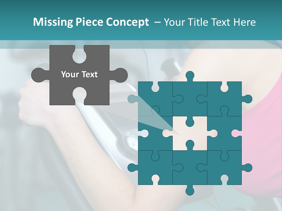 Caucasian Training Sport PowerPoint Template