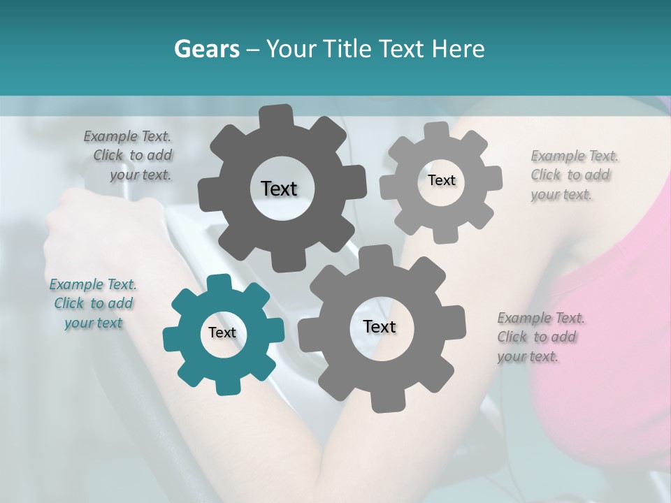 Caucasian Training Sport PowerPoint Template