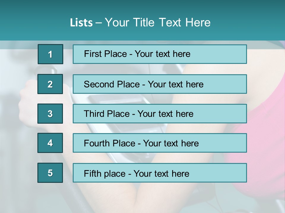 Caucasian Training Sport PowerPoint Template