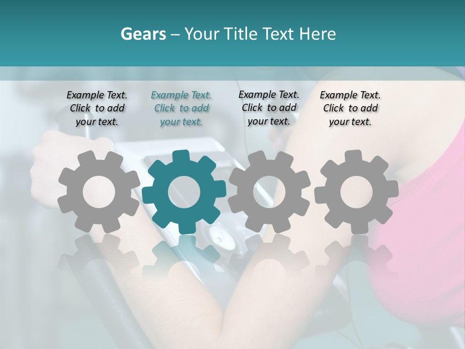 Caucasian Training Sport PowerPoint Template