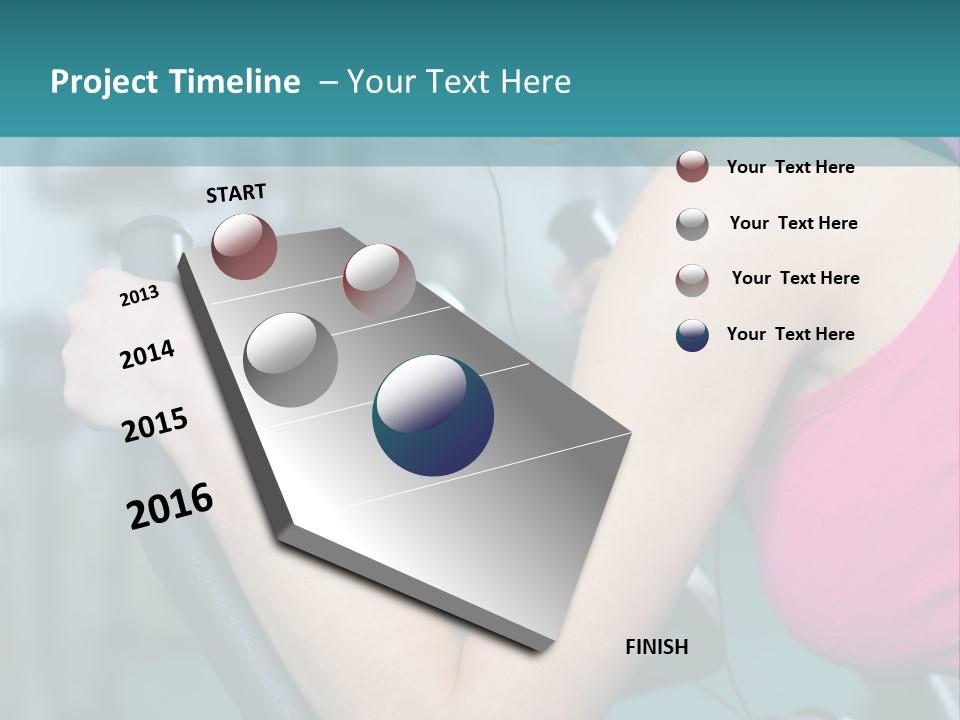 Caucasian Training Sport PowerPoint Template