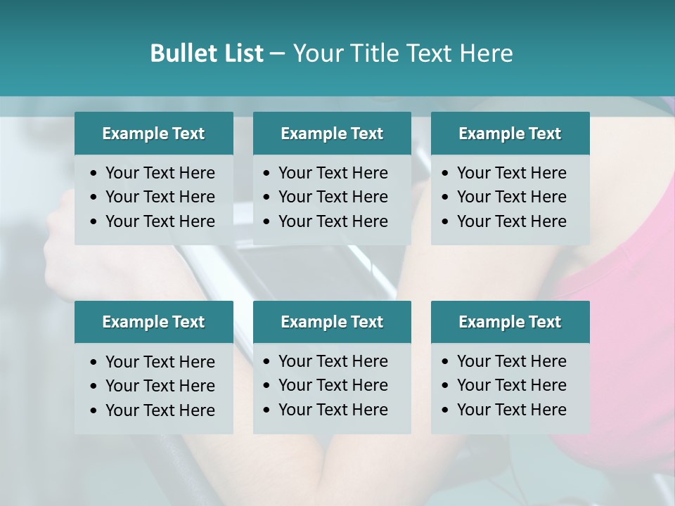 Caucasian Training Sport PowerPoint Template