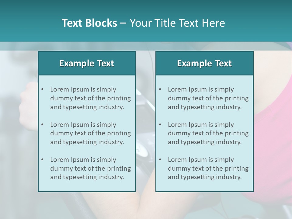 Caucasian Training Sport PowerPoint Template