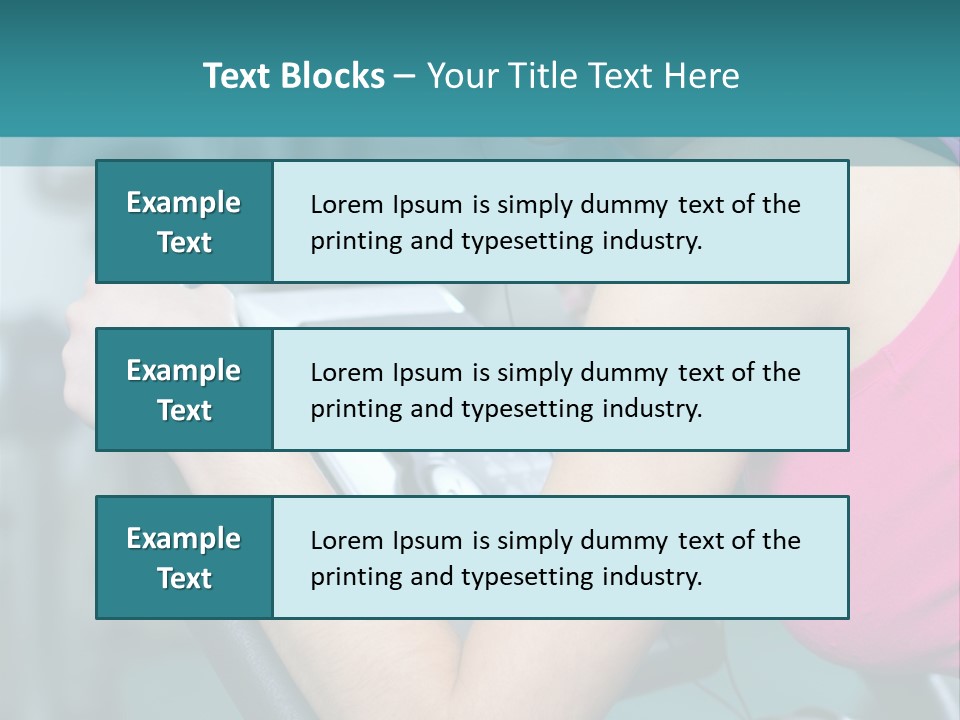 Caucasian Training Sport PowerPoint Template