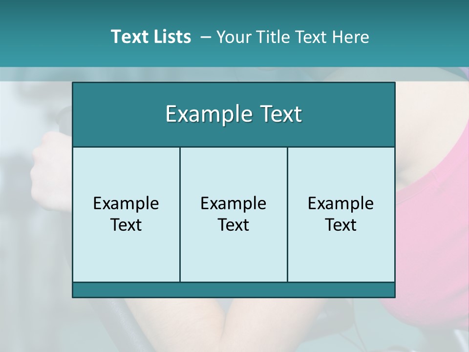 Caucasian Training Sport PowerPoint Template
