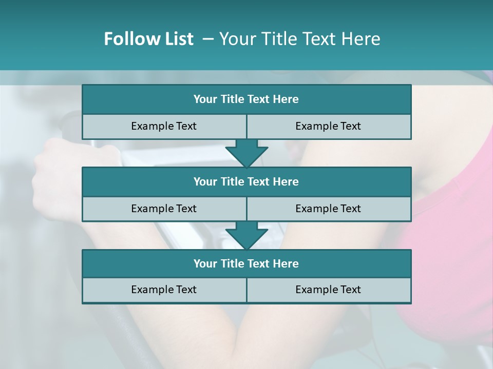 Caucasian Training Sport PowerPoint Template