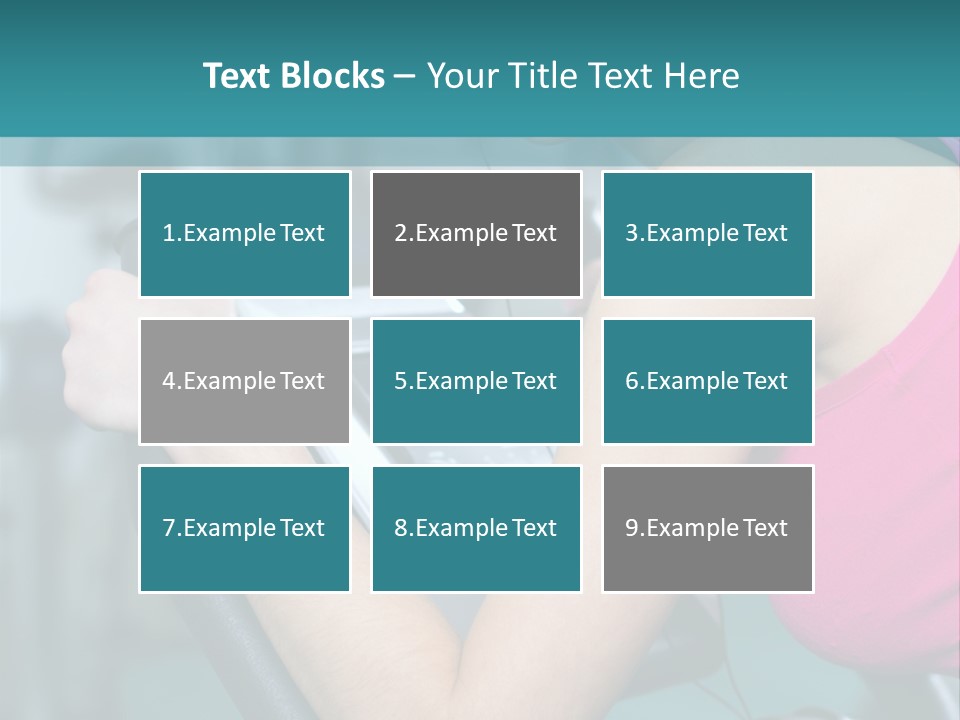 Caucasian Training Sport PowerPoint Template