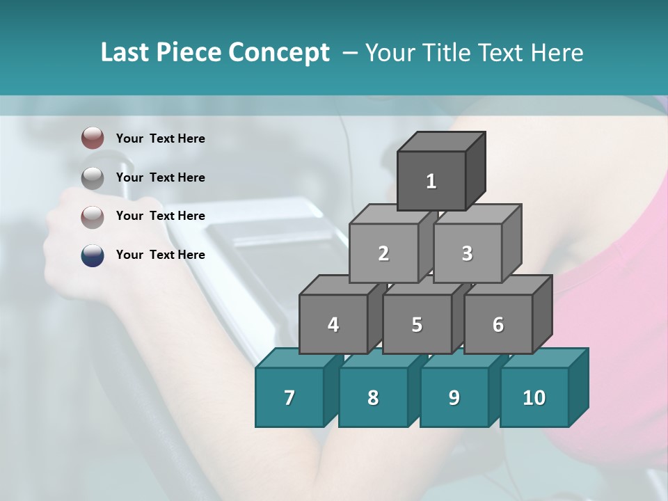 Caucasian Training Sport PowerPoint Template