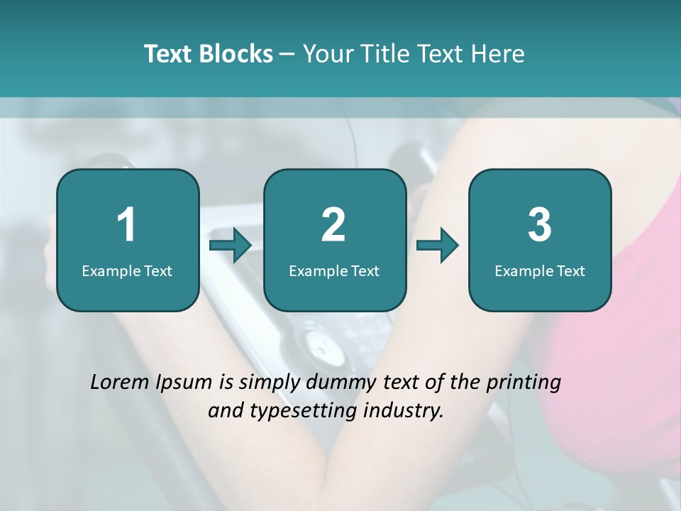 Caucasian Training Sport PowerPoint Template