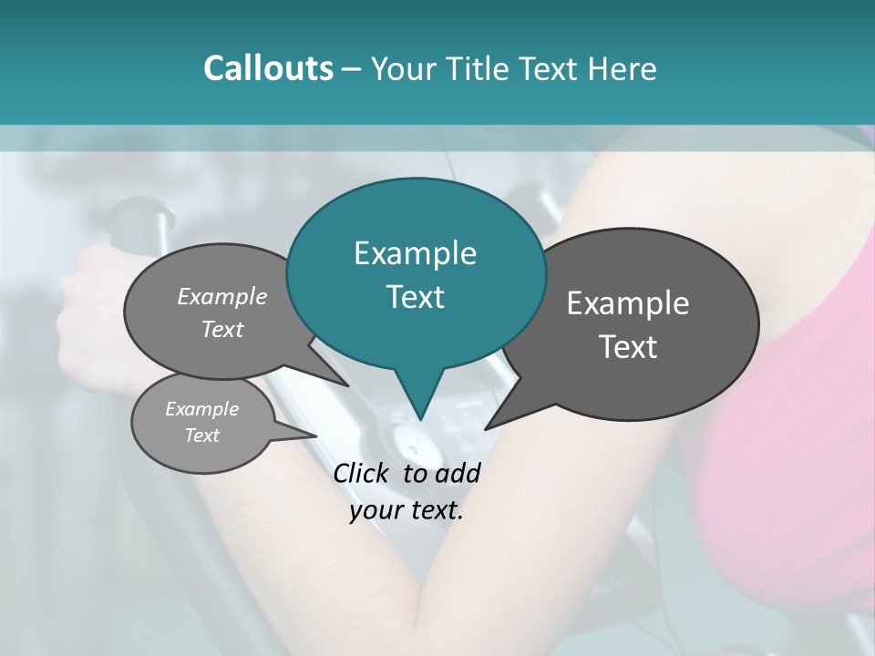 Caucasian Training Sport PowerPoint Template