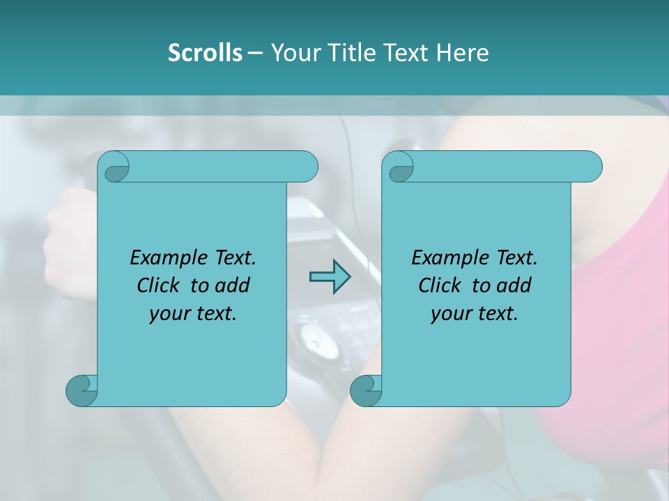 Caucasian Training Sport PowerPoint Template