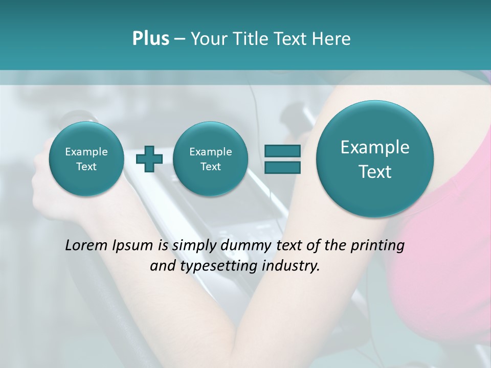 Caucasian Training Sport PowerPoint Template