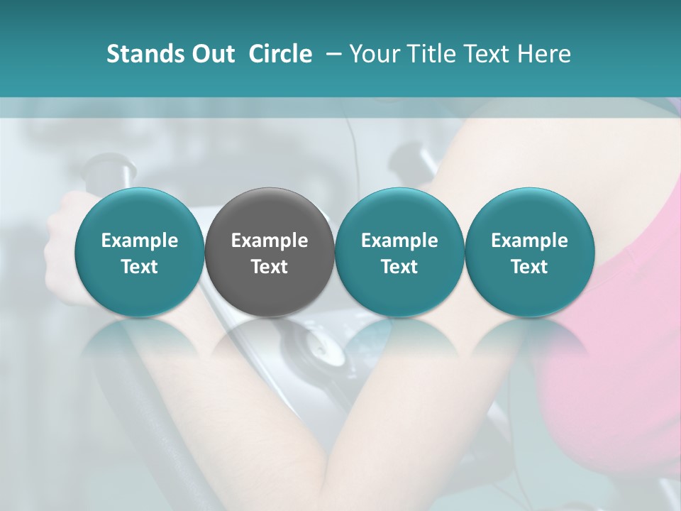 Caucasian Training Sport PowerPoint Template