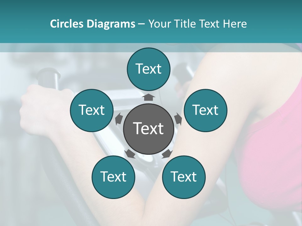 Caucasian Training Sport PowerPoint Template