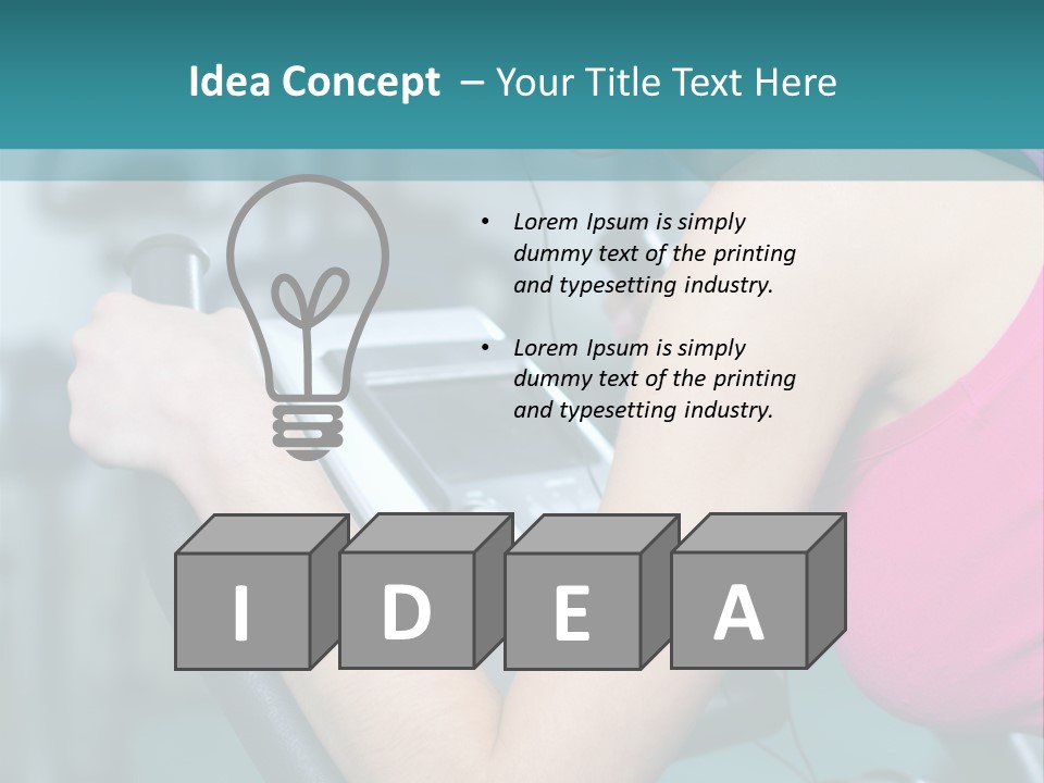 Caucasian Training Sport PowerPoint Template