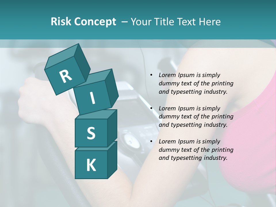 Caucasian Training Sport PowerPoint Template