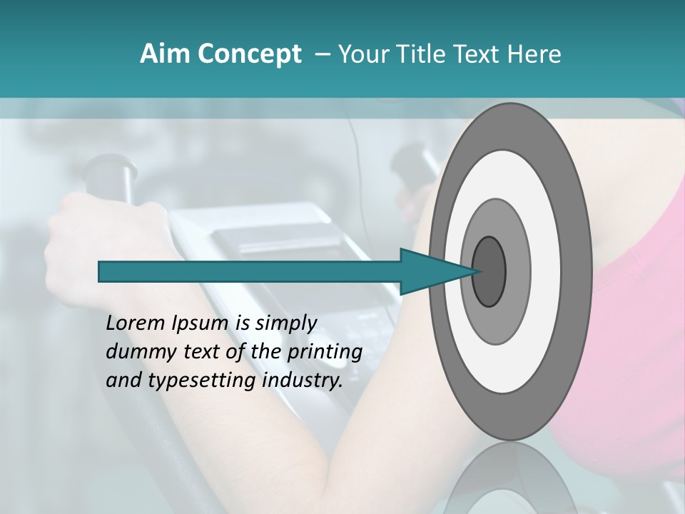 Caucasian Training Sport PowerPoint Template