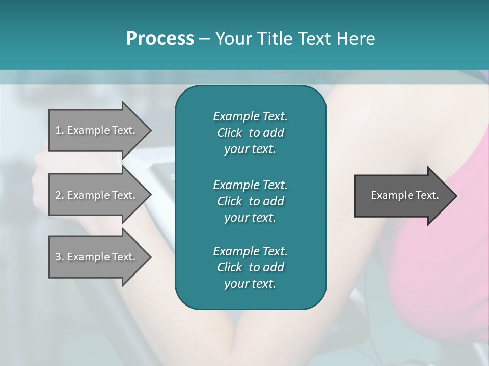 Caucasian Training Sport PowerPoint Template