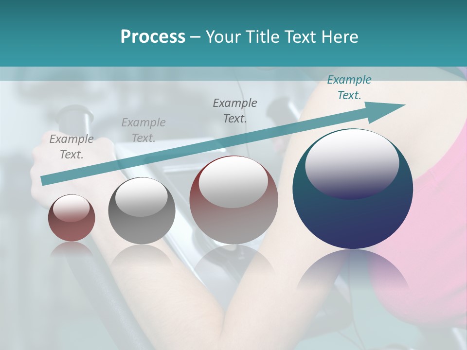 Caucasian Training Sport PowerPoint Template