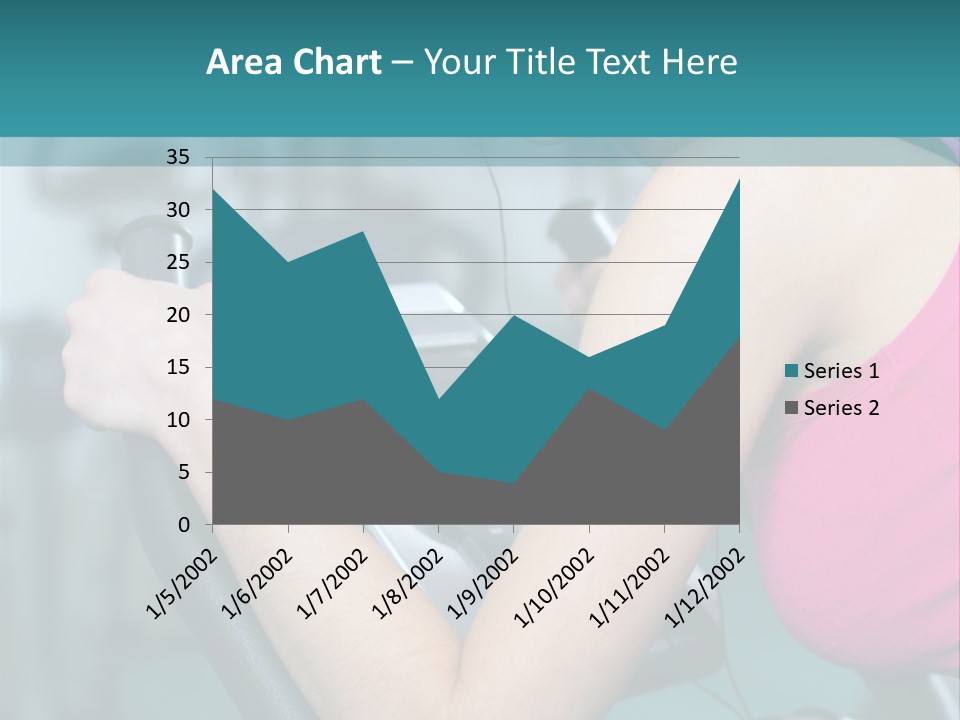Caucasian Training Sport PowerPoint Template