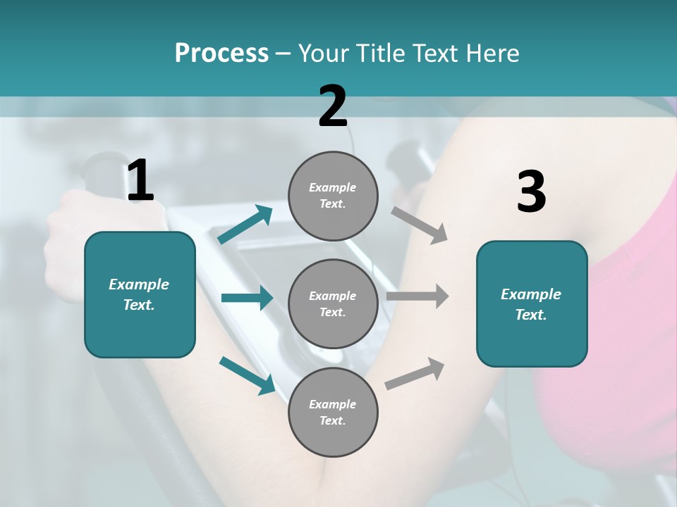 Caucasian Training Sport PowerPoint Template