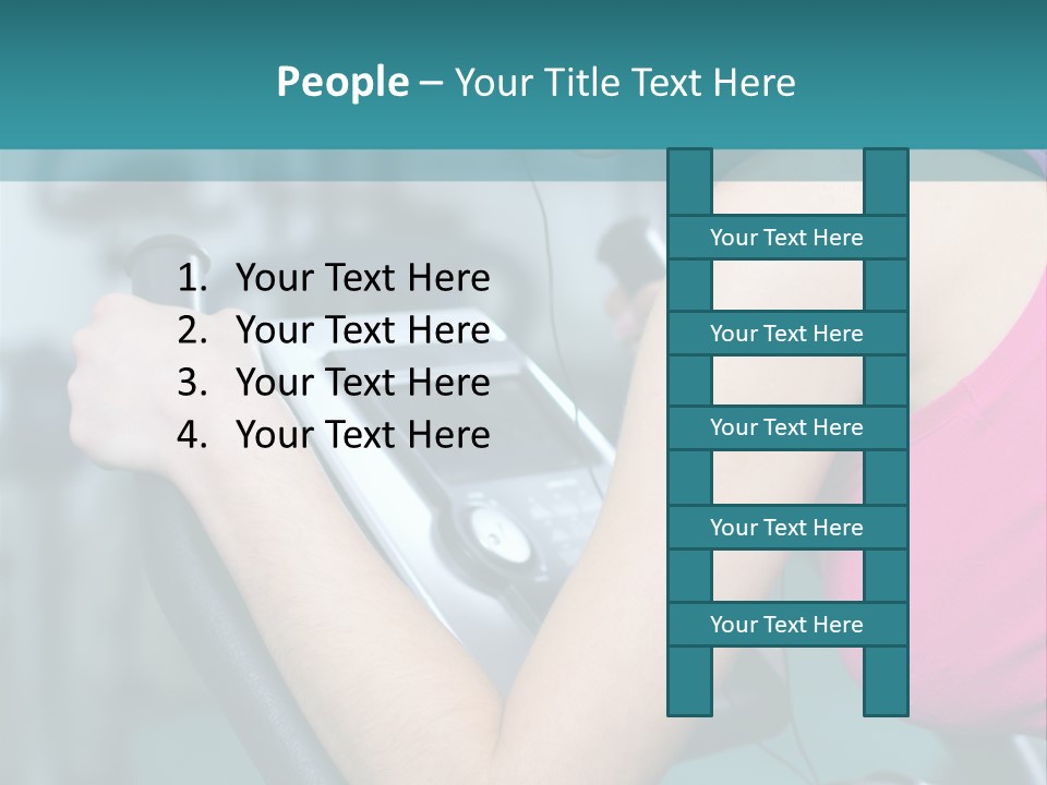 Caucasian Training Sport PowerPoint Template