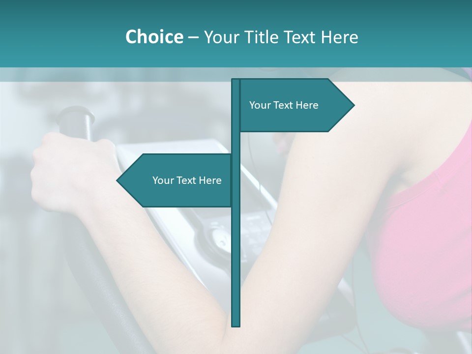 Caucasian Training Sport PowerPoint Template