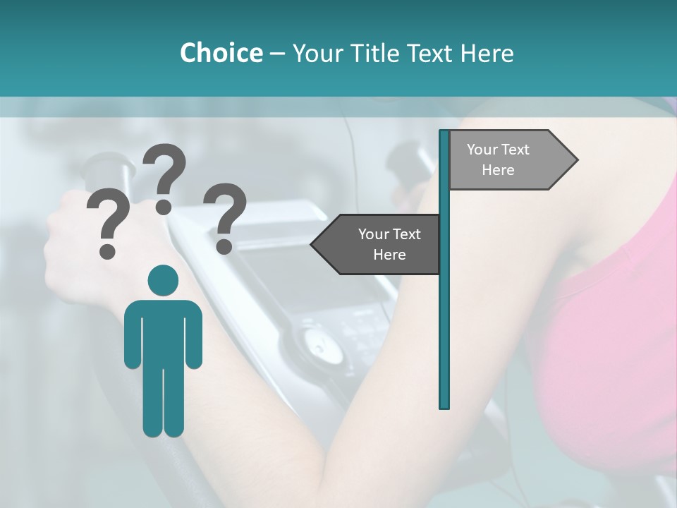 Caucasian Training Sport PowerPoint Template