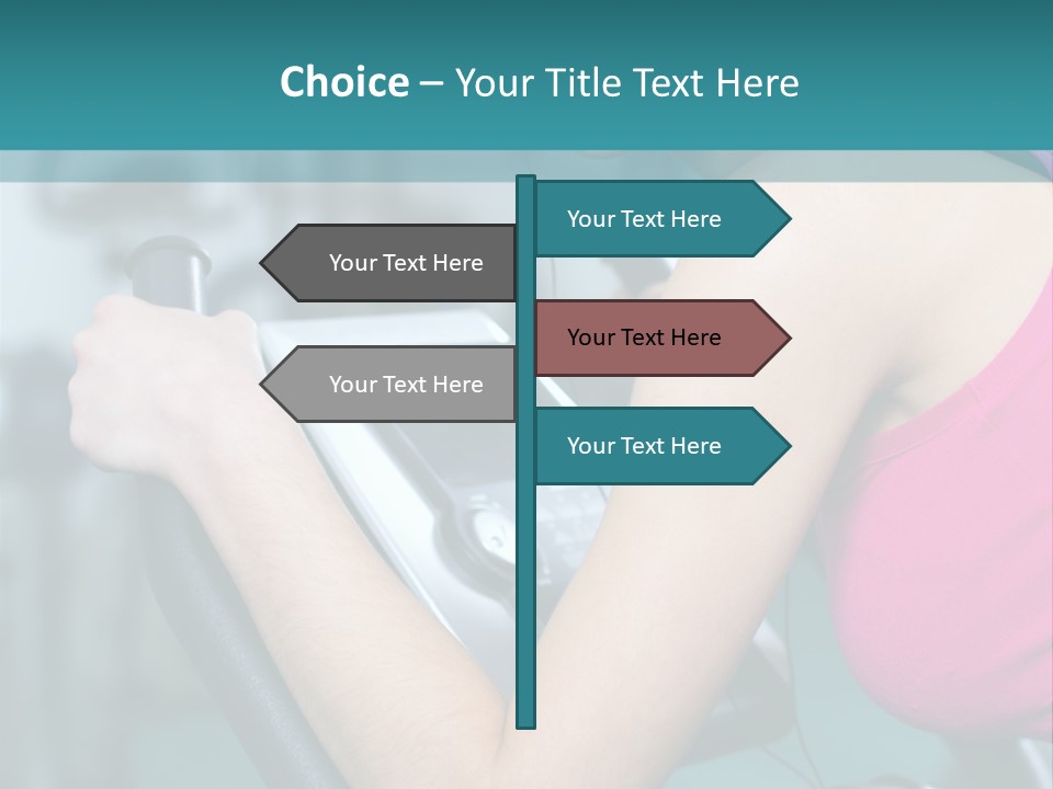 Caucasian Training Sport PowerPoint Template
