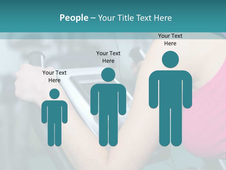 Caucasian Training Sport PowerPoint Template