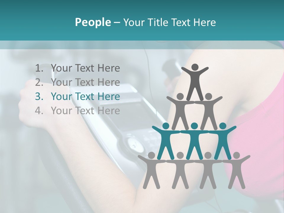 Caucasian Training Sport PowerPoint Template