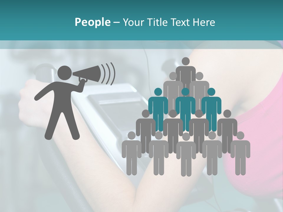 Caucasian Training Sport PowerPoint Template