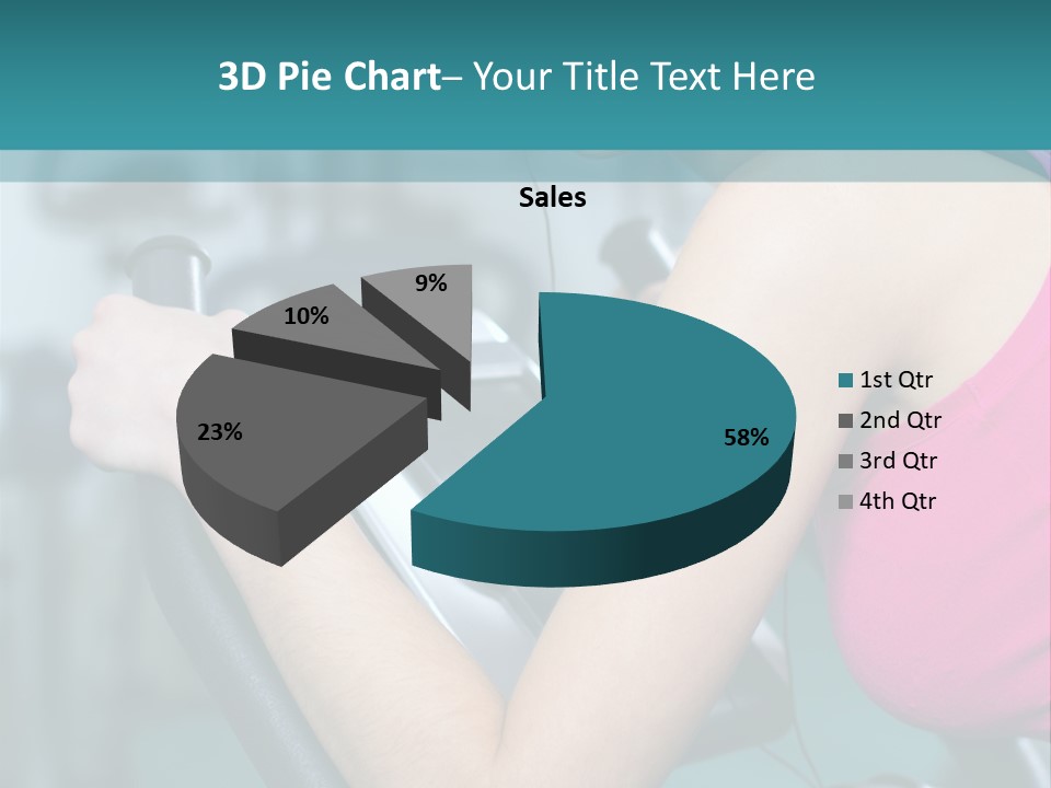 Caucasian Training Sport PowerPoint Template