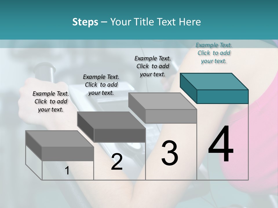Caucasian Training Sport PowerPoint Template