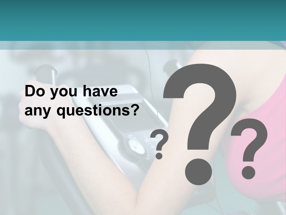 Caucasian Training Sport PowerPoint Template