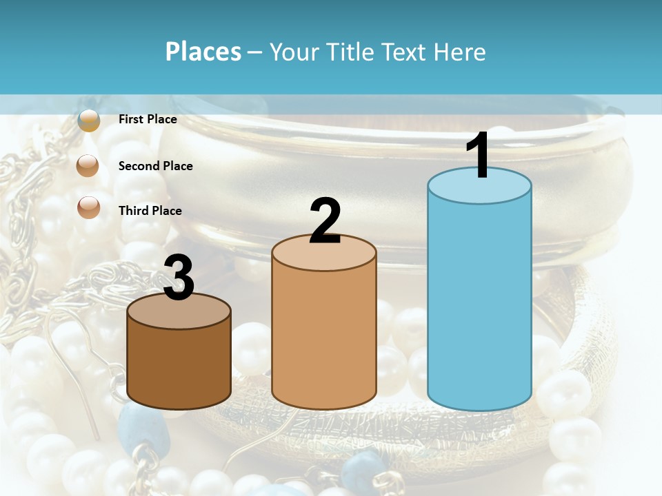 Jewelry Glamour White PowerPoint Template