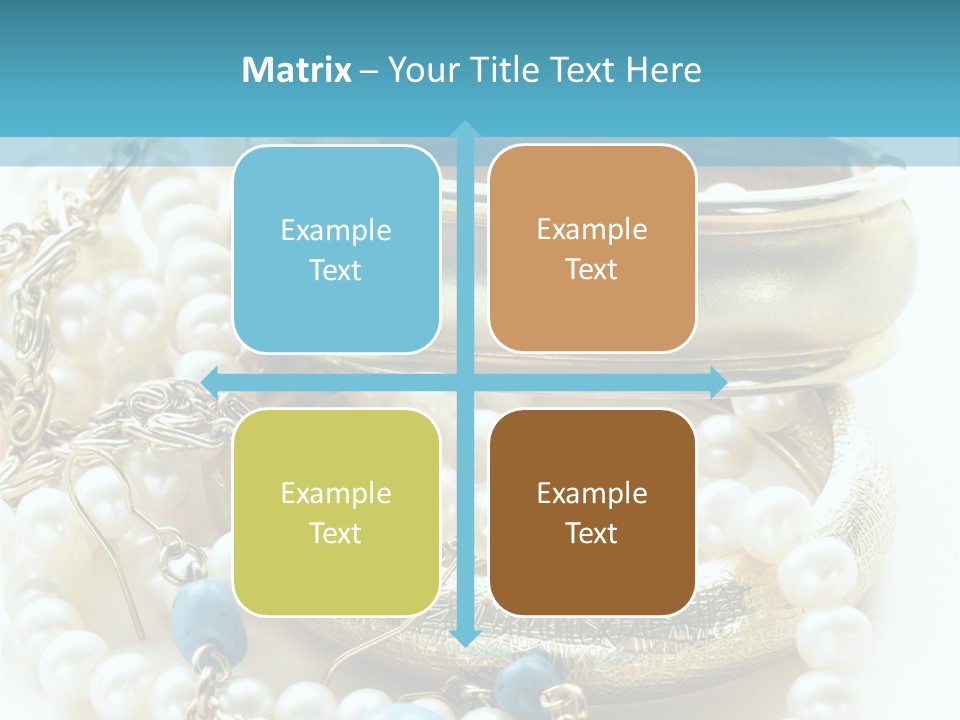 Jewelry Glamour White PowerPoint Template