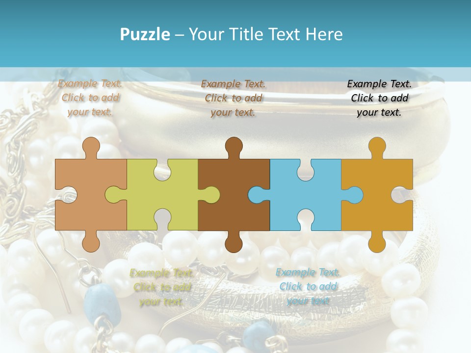 Jewelry Glamour White PowerPoint Template