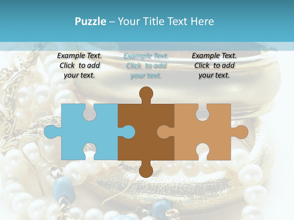 Jewelry Glamour White PowerPoint Template