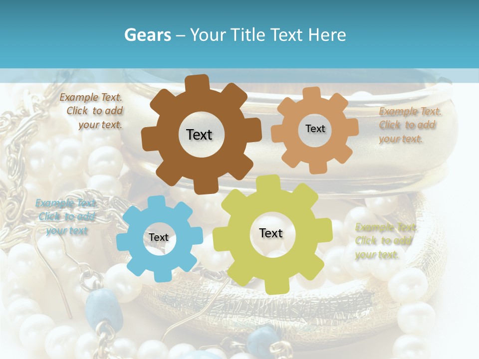 Jewelry Glamour White PowerPoint Template