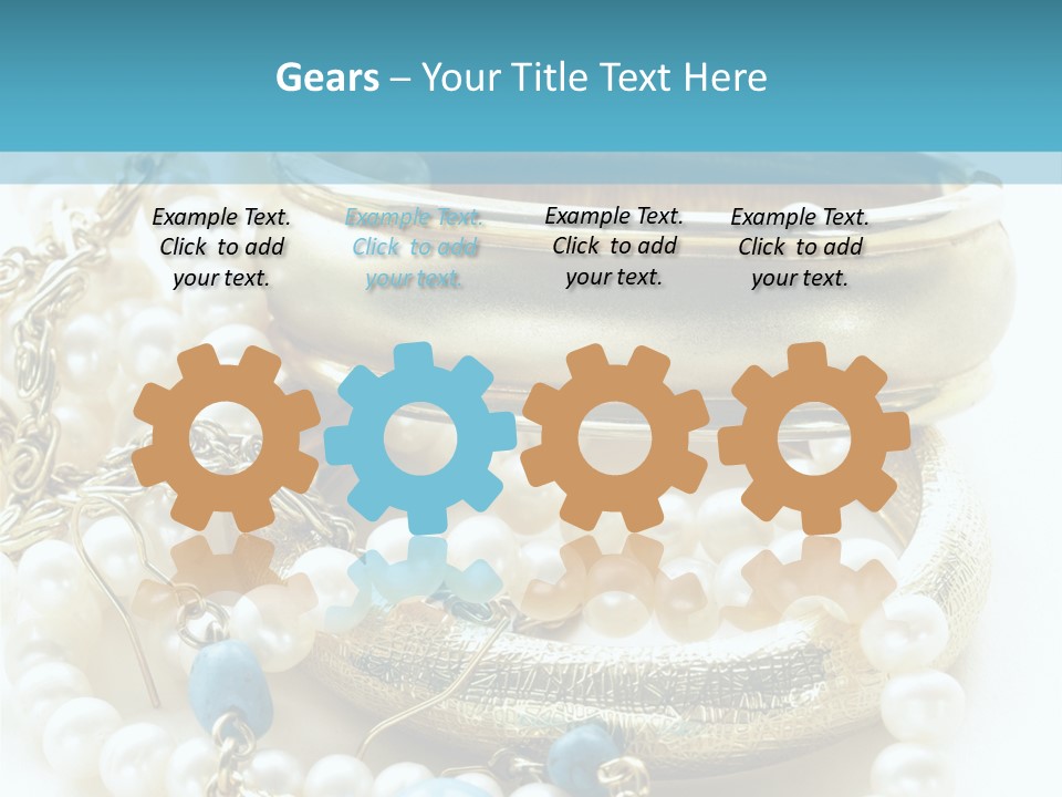 Jewelry Glamour White PowerPoint Template