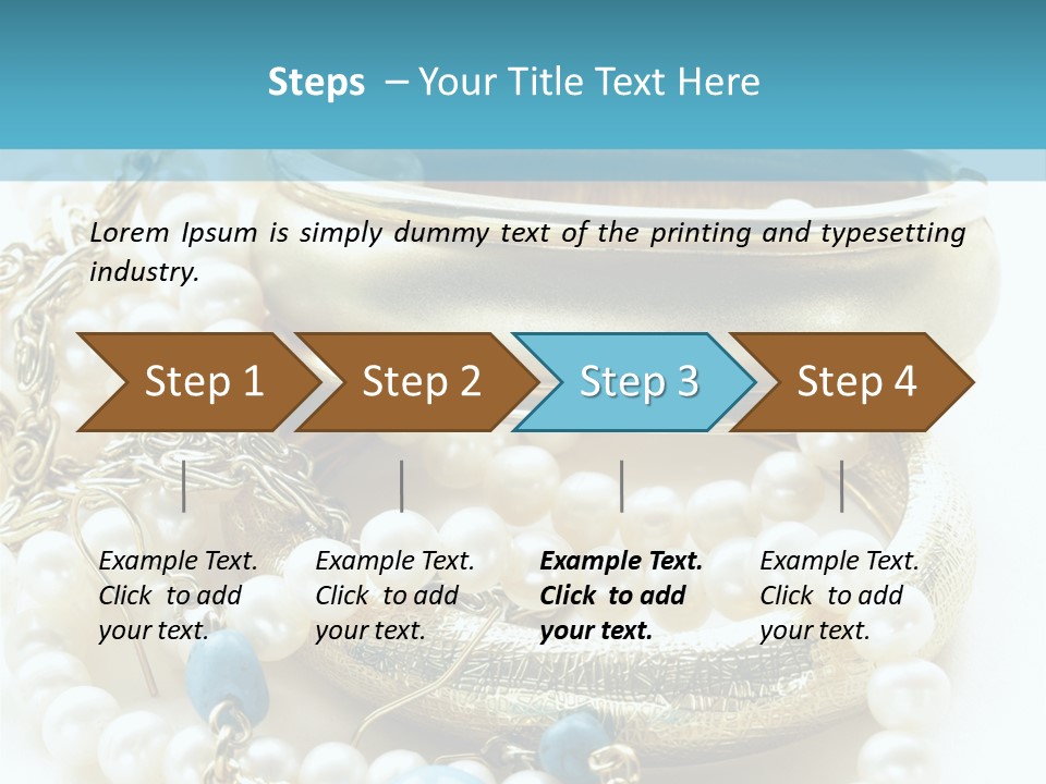 Jewelry Glamour White PowerPoint Template