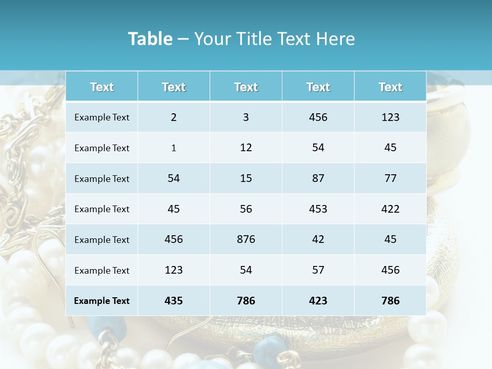 Jewelry Glamour White PowerPoint Template