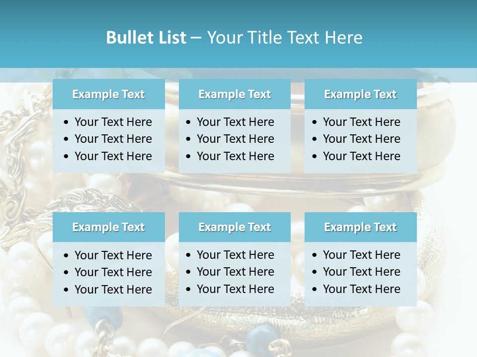 Jewelry Glamour White PowerPoint Template