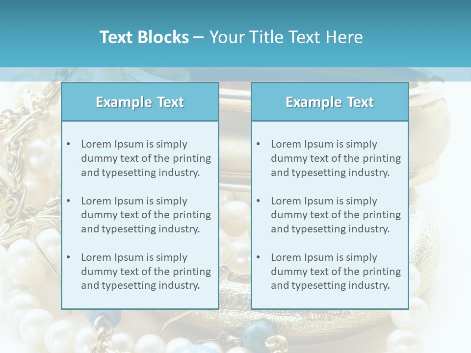 Jewelry Glamour White PowerPoint Template