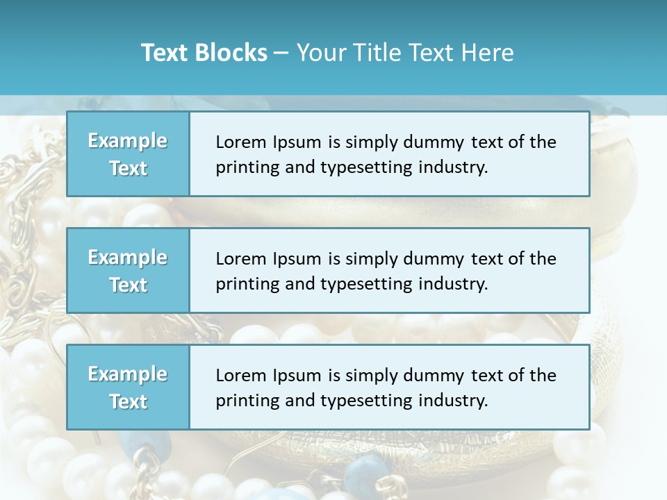 Jewelry Glamour White PowerPoint Template