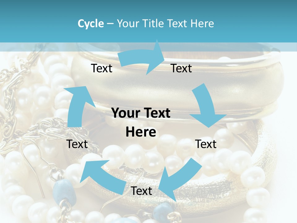 Jewelry Glamour White PowerPoint Template