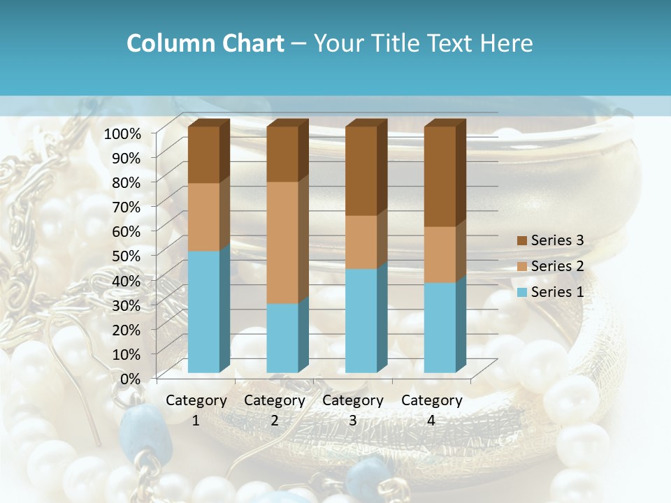 Jewelry Glamour White PowerPoint Template